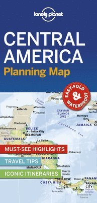 Lonely Planet Central America Planning Map 1