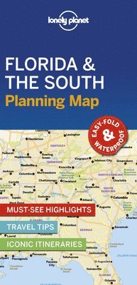 bokomslag Lonely Planet Florida & the South Planning Map