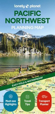 bokomslag Lonely Planet Pacific Northwest Planning Map