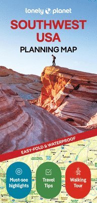 bokomslag Lonely Planet Southwest USA Planning Map