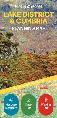 bokomslag Lonely Planet Lake District & Cumbria Planning Map