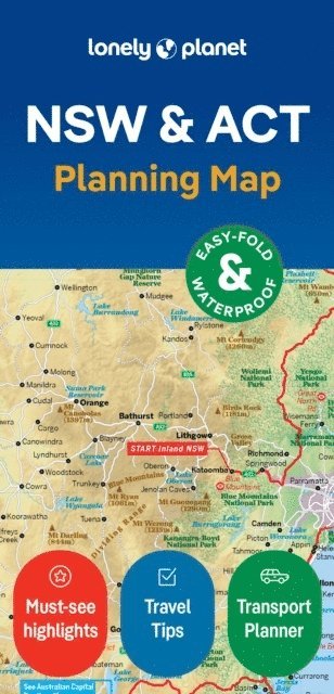 bokomslag Lonely Planet New South Wales & ACT Planning Map