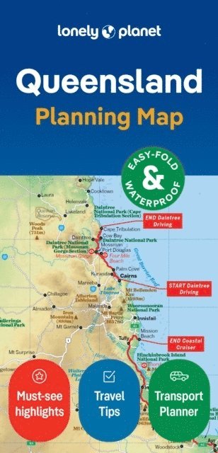bokomslag Lonely Planet Queensland Planning Map