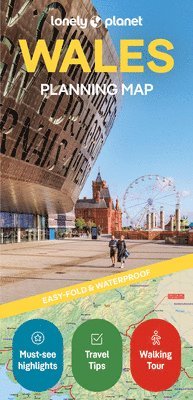 bokomslag Lonely Planet Wales Planning Map
