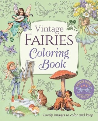 bokomslag Vintage Fairies Coloring Book