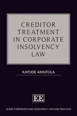 bokomslag Creditor Treatment in Corporate Insolvency Law