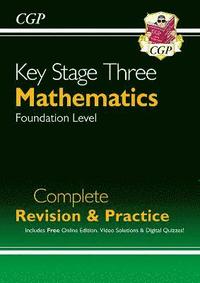 bokomslag New KS3 Maths Complete Revision & Practice  Foundation (includes Online Edition, Videos & Quizzes): for Years 7, 8 and 9