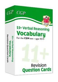 bokomslag 11+ CEM Revision Question Cards: Verbal Reasoning Vocabulary - Ages 10-11