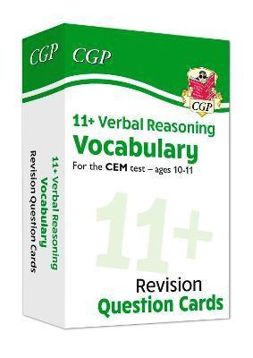 bokomslag 11+ CEM Revision Question Cards: Verbal Reasoning Vocabulary - Ages 10-11