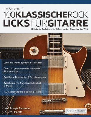 bokomslag 100 Klassische Rock Licks fu&#776;r Gitarre