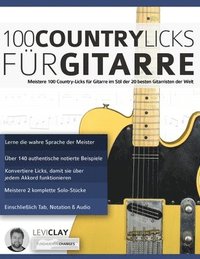 bokomslag 100 Country-Licks fr Gitarre