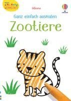 Kirsteen Robson - Kleine Kreativ-Werkstatt - Ganz einfach ausmalen: Zootiere, Häftad