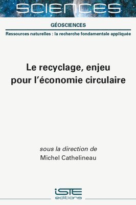 Michel Cathelineau - Recyclage, Enjeu Pour l'Ã(c)Conomie Circulaire, Inbunden