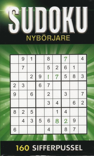 bokomslag Sudoku Nybörjare Grön