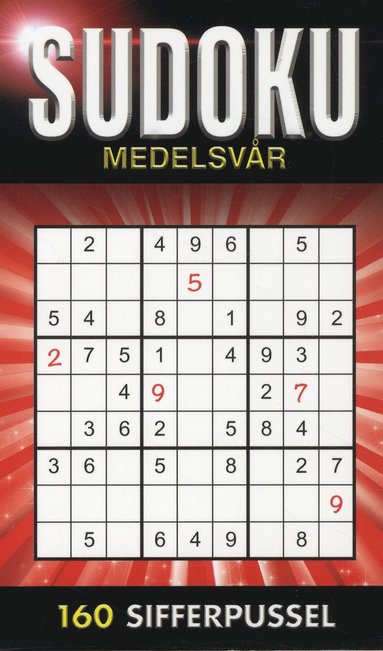 bokomslag Sudoku Medelsvår Röd