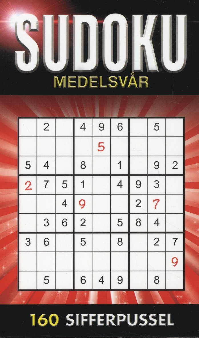 Sudoku Medelsvår Röd 1