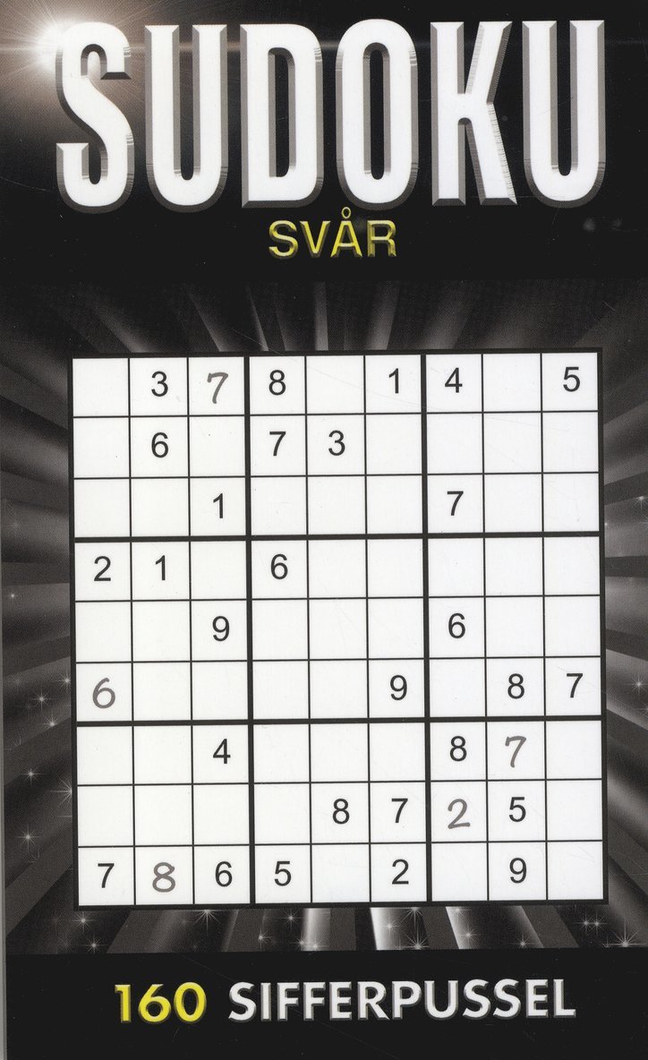Sudoku Svår Svart 1