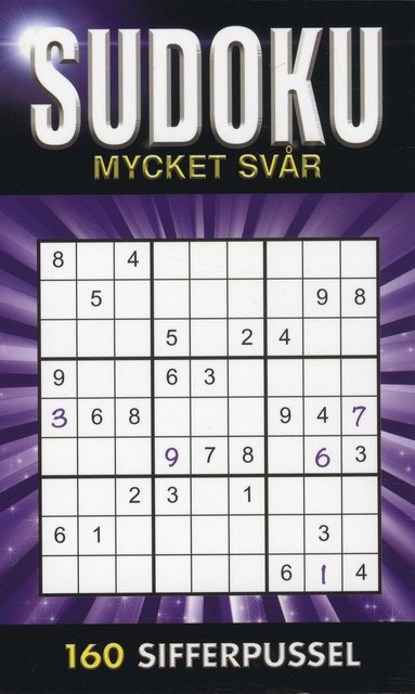 bokomslag Sudoku Mycket svår Lila