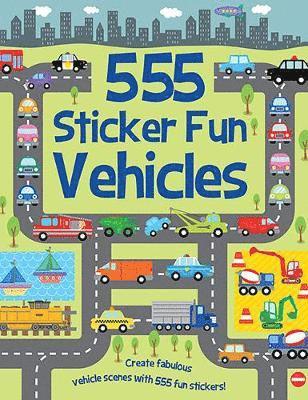 555 Sticker Fun - Vehicles Activity Book 1