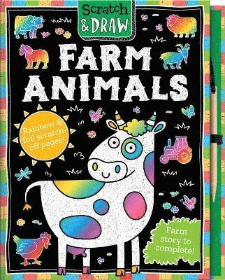 Scratch and Draw Farm Animals - Scratch Art Activity Book 1