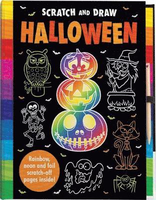 bokomslag Scratch and Draw Halloween - Scratch Art Activity Book