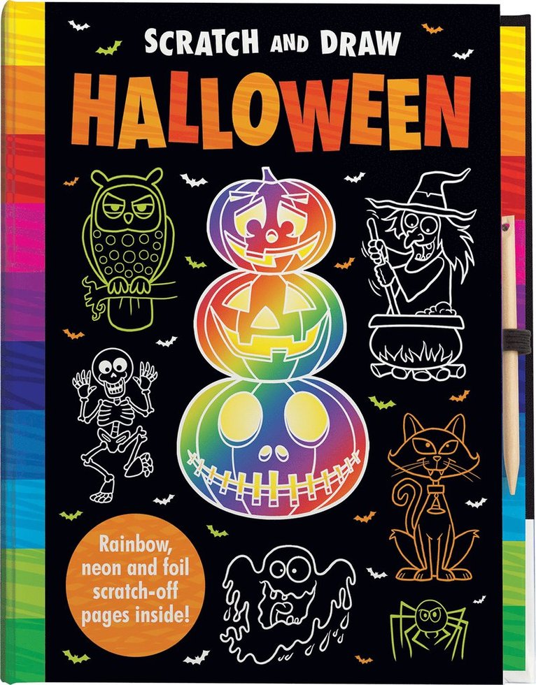 Arthur Over - Scratch and Draw Halloween - Scratch Art Activity Book, Inbunden