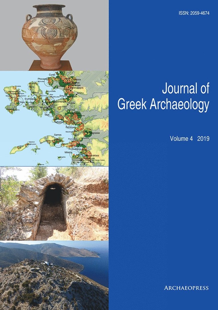 John Bintliff - Journal of Greek Archaeology Volume 4 2019, Häftad