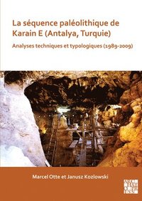 bokomslag séquence paléolithique de Karain E (Antalya, Turquie)