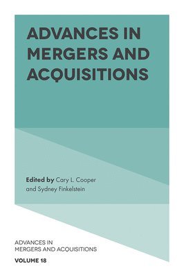 Advances in Mergers and Acquisitions 1