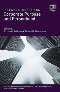 bokomslag Research Handbook on Corporate Purpose and Personhood