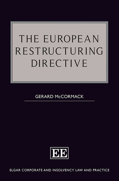 Gerard McCormack - European Restructuring Directive, Inbunden