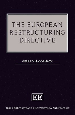 Gerard McCormack - European Restructuring Directive, Inbunden