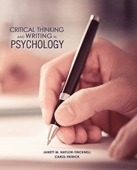 bokomslag Critical Thinking and Writing in Psychology
