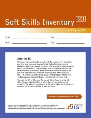 John J. Liptak - Soft Skills Inventory, Häftad