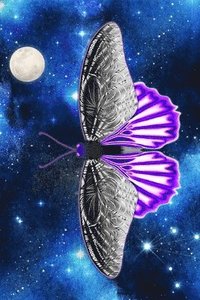 bokomslag Asexual Space Butterfly Lined Notebook