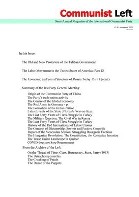 International Communist Party, Communist Left, Amadeo Bordiga - Communist Left Magazine #49, Häftad