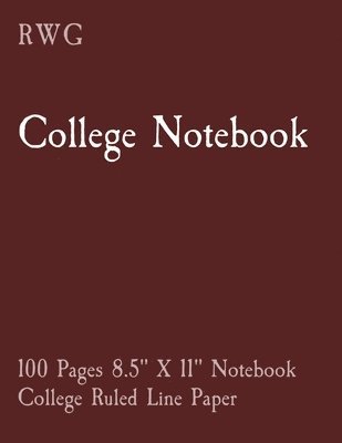 bokomslag College Notebook