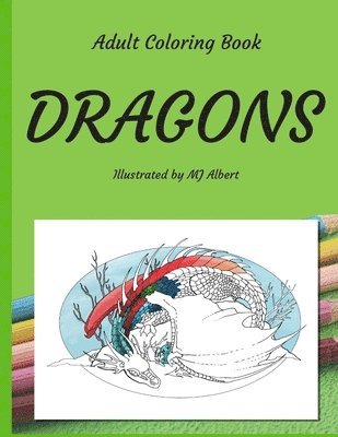 Adult Coloring Book Dragons 1