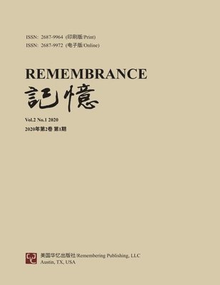 Remembrance: 2020 Vol 2 No. 1 1