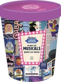 bokomslag 50 Must-See Musicals Bucket List 1000-Piece Puzzle