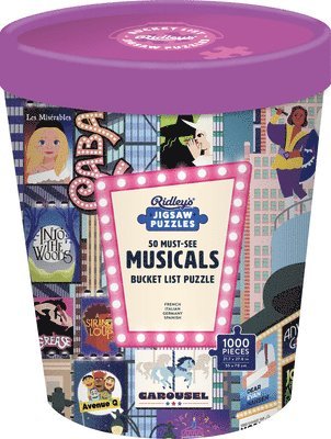 50 Must-See Musicals Bucket List 1000-Piece Puzzle 1