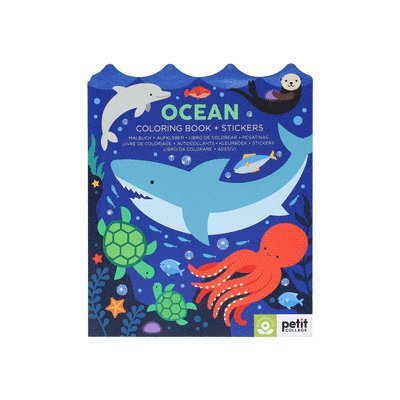 Ocean Coloring Book + Stickers 1