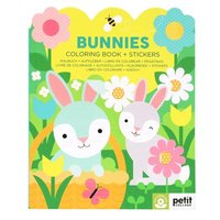 bokomslag Bunnies Coloring Book + Stickers