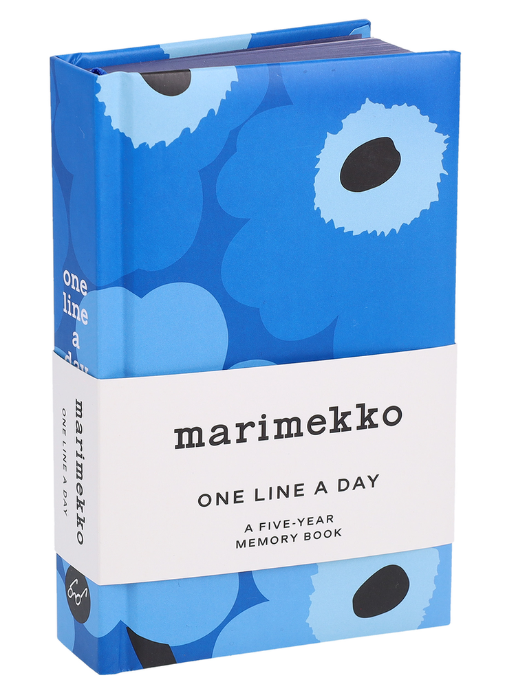 Marimekko - Femårsdagbok One Line A Day Marimekko Unikko blå, Övrigt