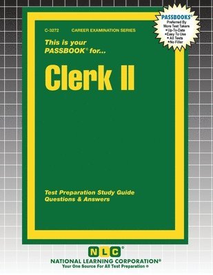 bokomslag Clerk II: Passbooks Study Guide