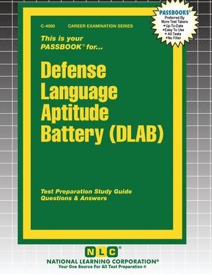 bokomslag Defense Language Aptitude Battery (DLAB)