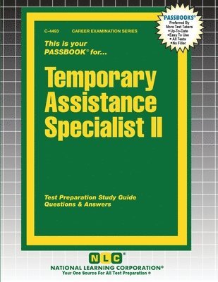 bokomslag Temporary Assistance Specialist II