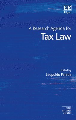 bokomslag A Research Agenda for Tax Law