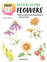 bokomslag Paint 50: Watercolour Flowers