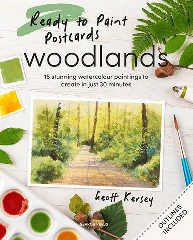 Geoff Kersey - Ready to Paint Postcards: Woodlands, Häftad